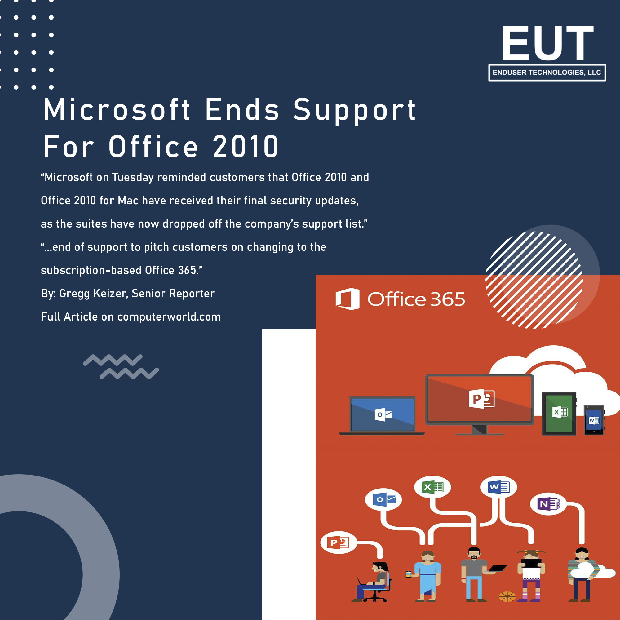 Microsoft ends support for Office 2010